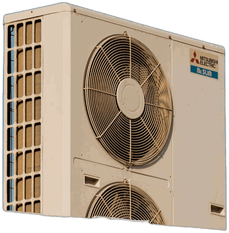 Real commercial rooftop HVAC package units