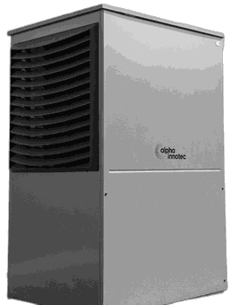 Real heat pump and furnace outdoor unit