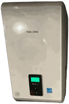 Real residential water heater tank unit